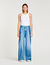 Jeans with contrasting panels