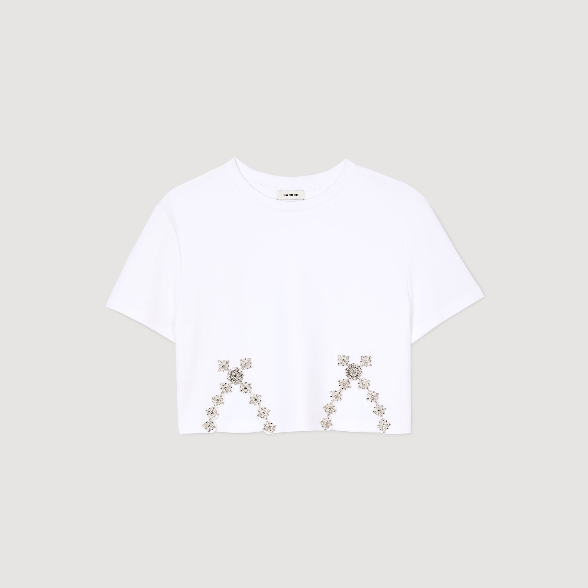 Rhinestone crop top