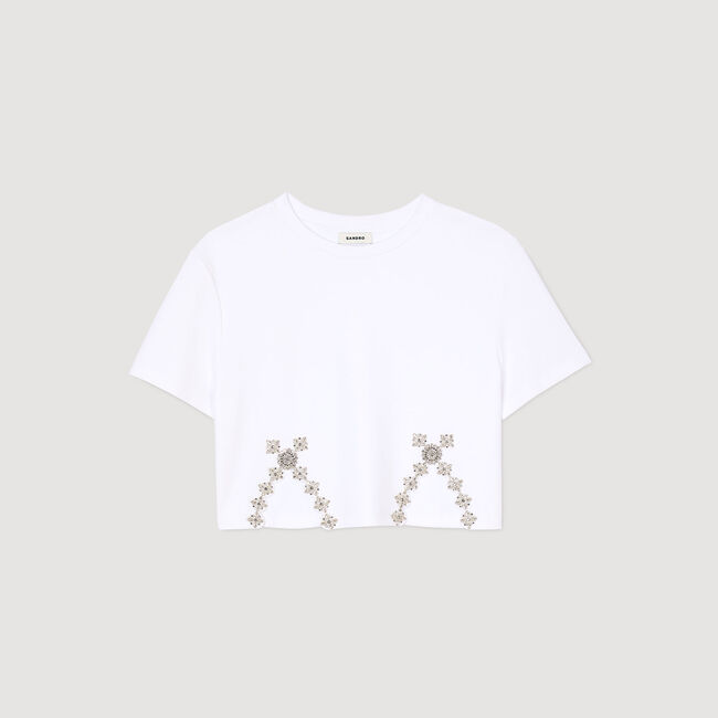 Rhinestone crop top