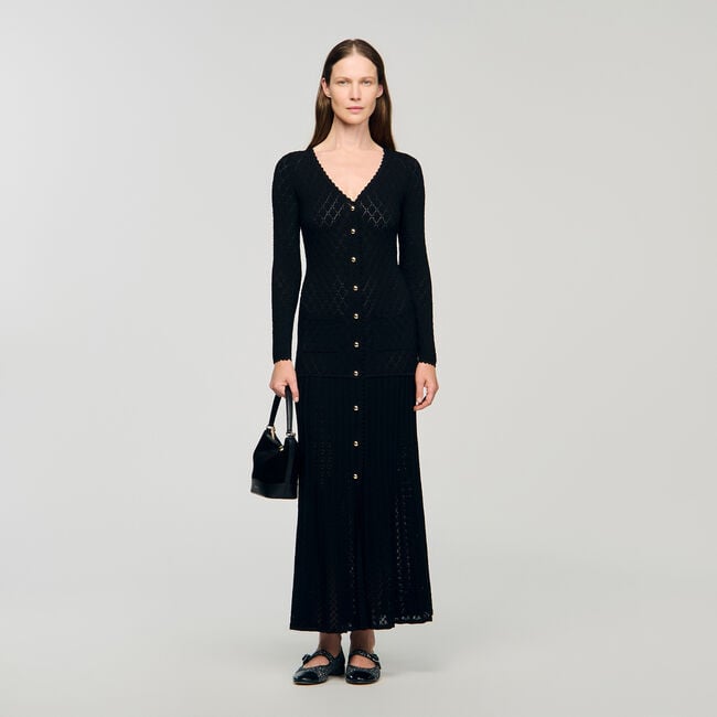 Fancy knit maxi dress