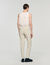 Elasticated straight-leg trousers