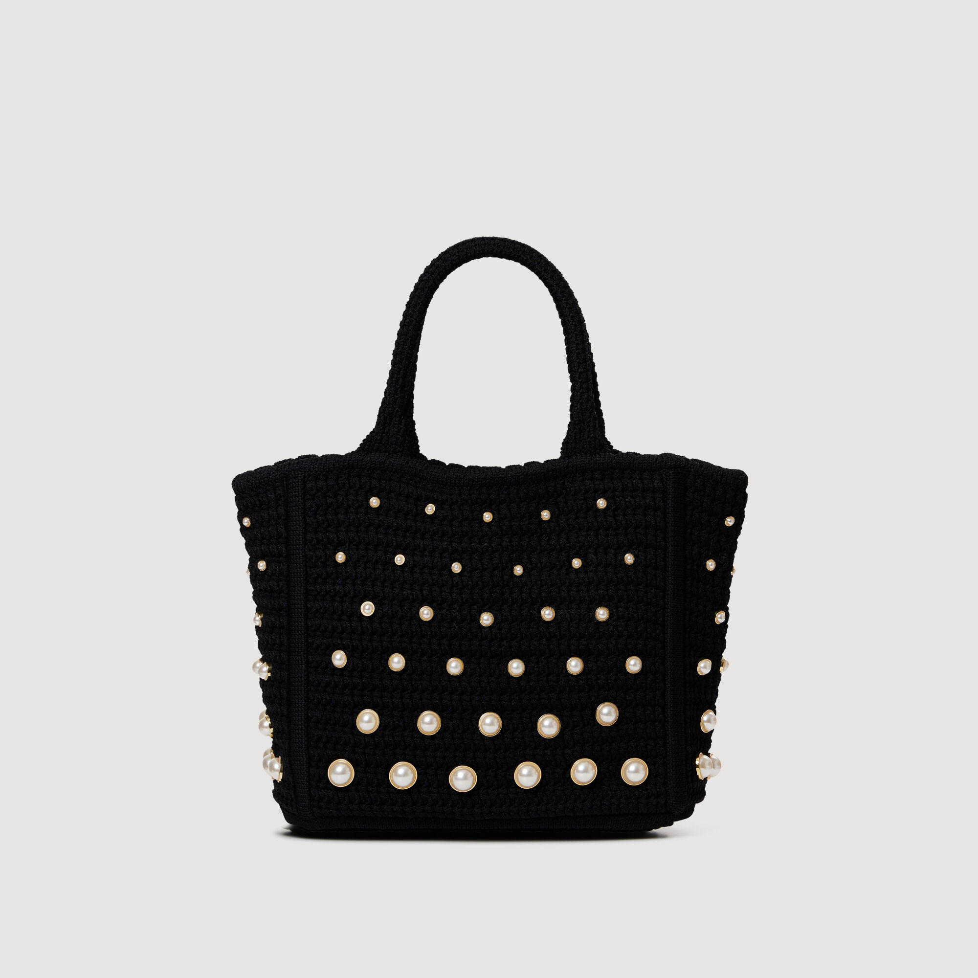 Beaded crochet bag