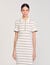 Knitted maxi dress with polo neck