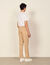 Cotton carrot-fit trousers