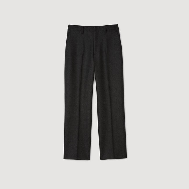 Wool suit trousers