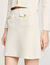 Short rib-knit skirt