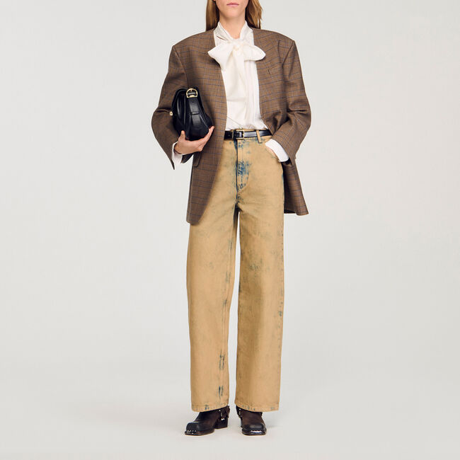 Faded wide-leg jeans - Women | Sandro