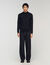 Wool jumper with a high collar