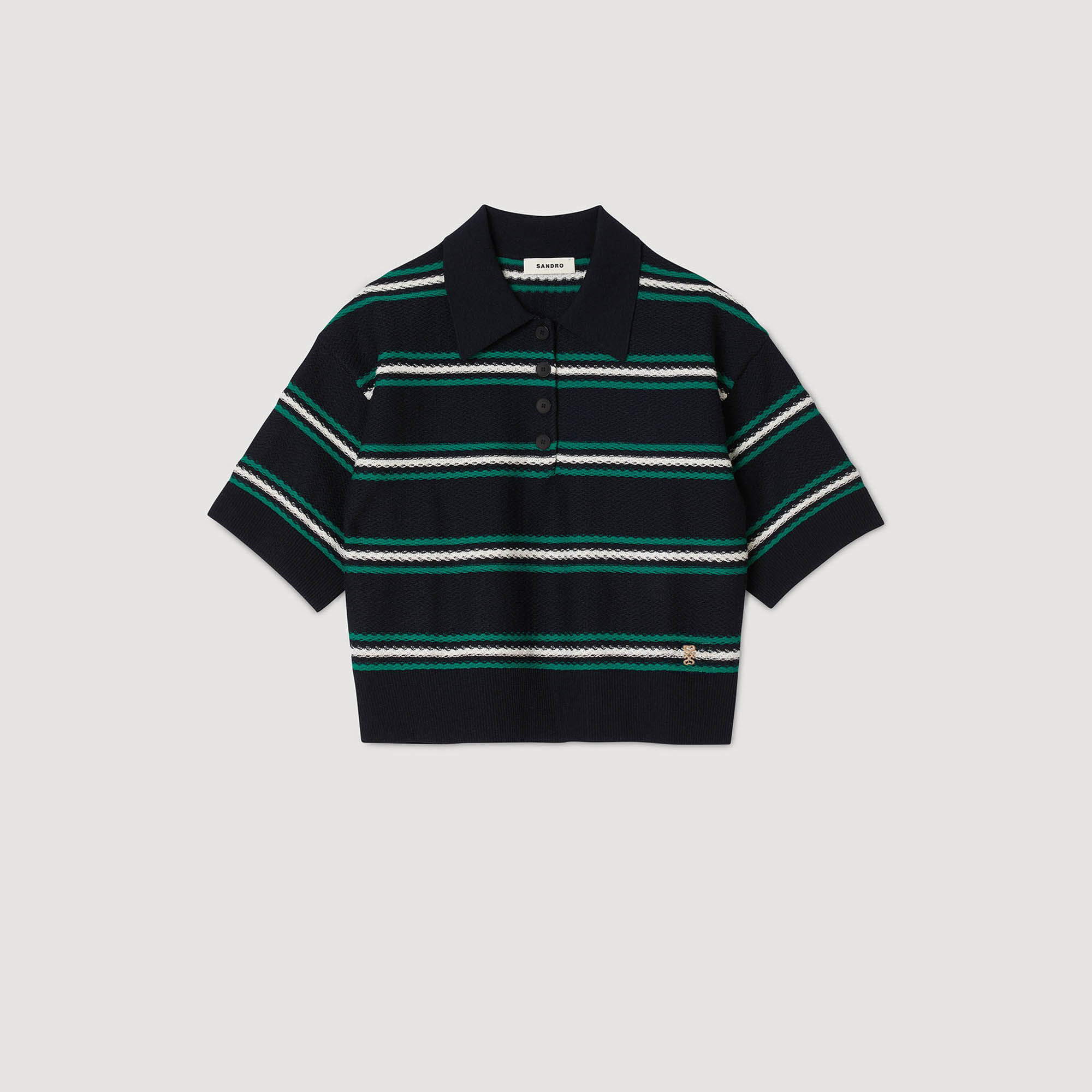 Polo-neck jumper