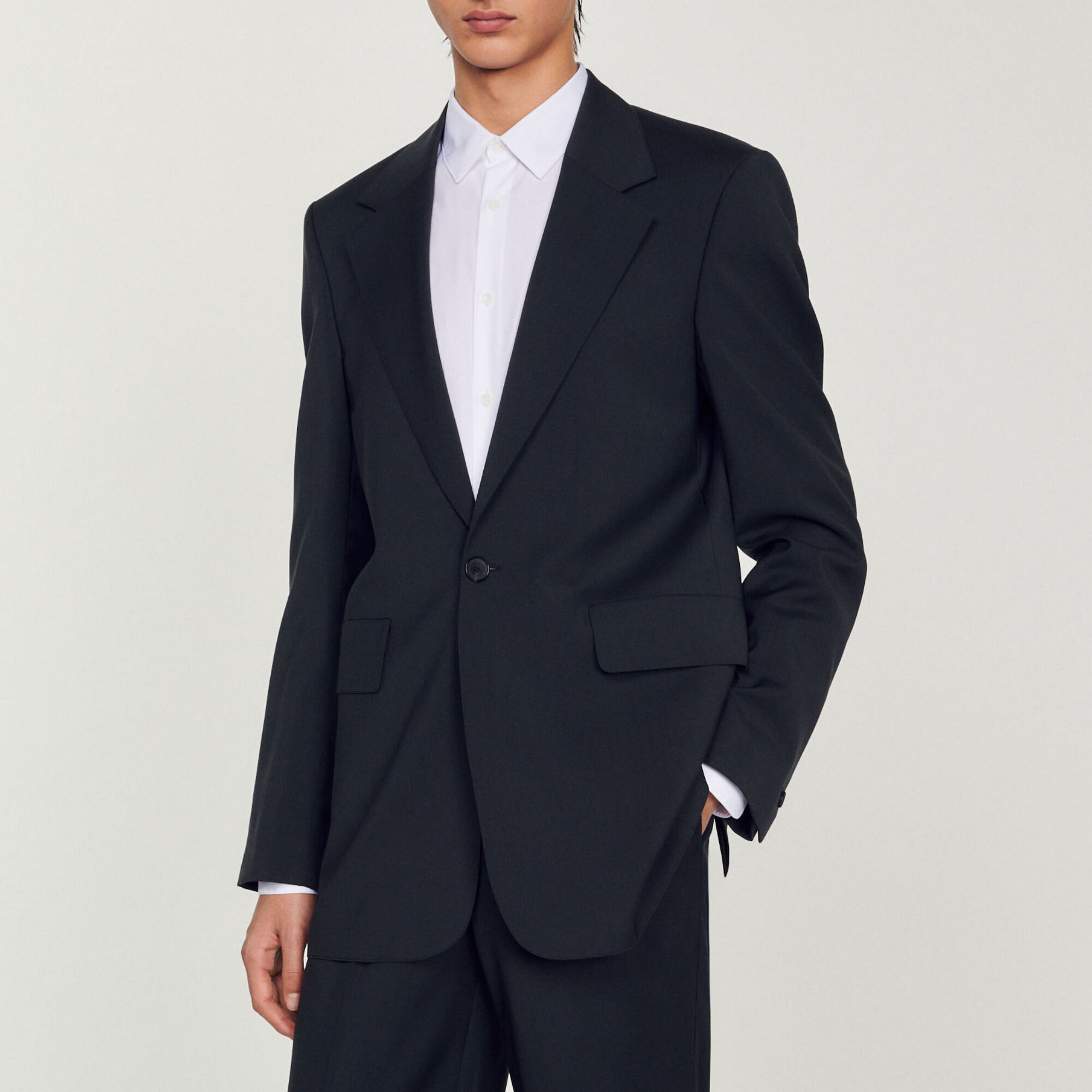 Wide suit jacket