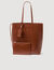Leather shopping bag