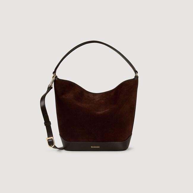 Suede and leather bag TANGOSO
