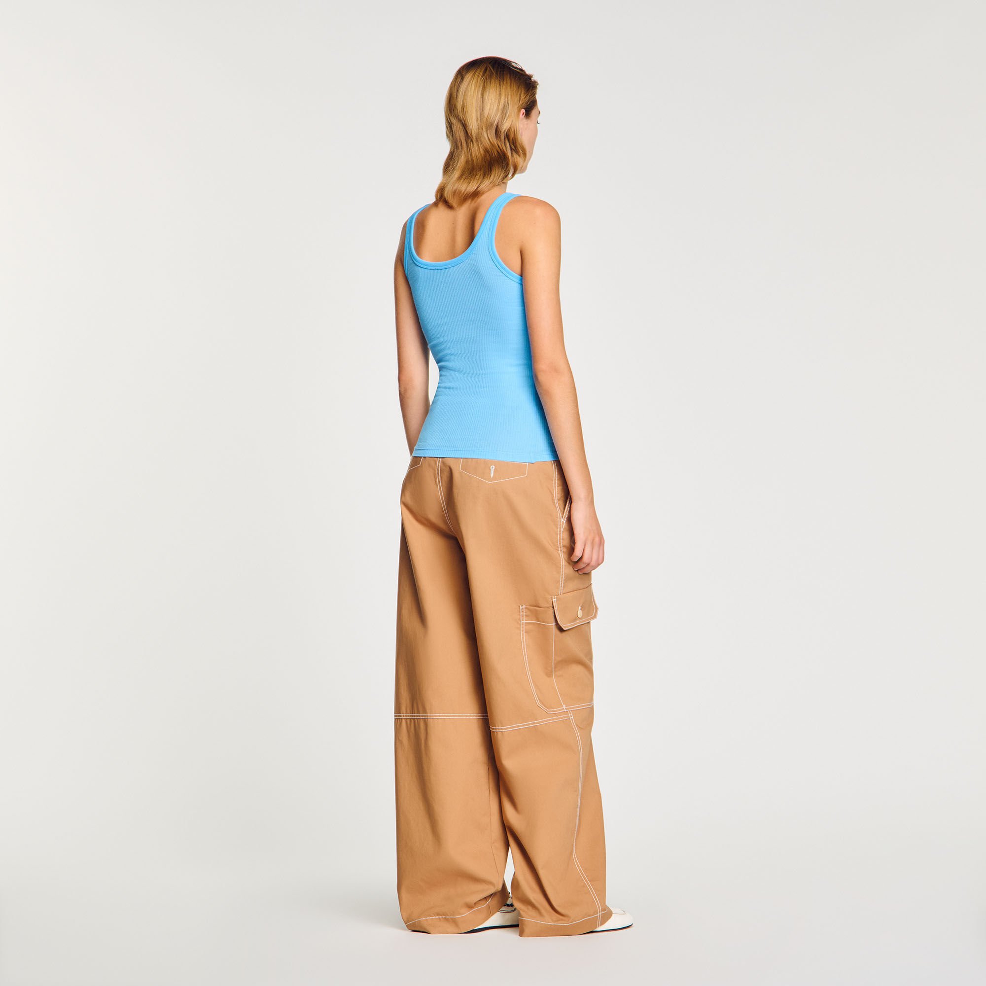 Ribbed vest top