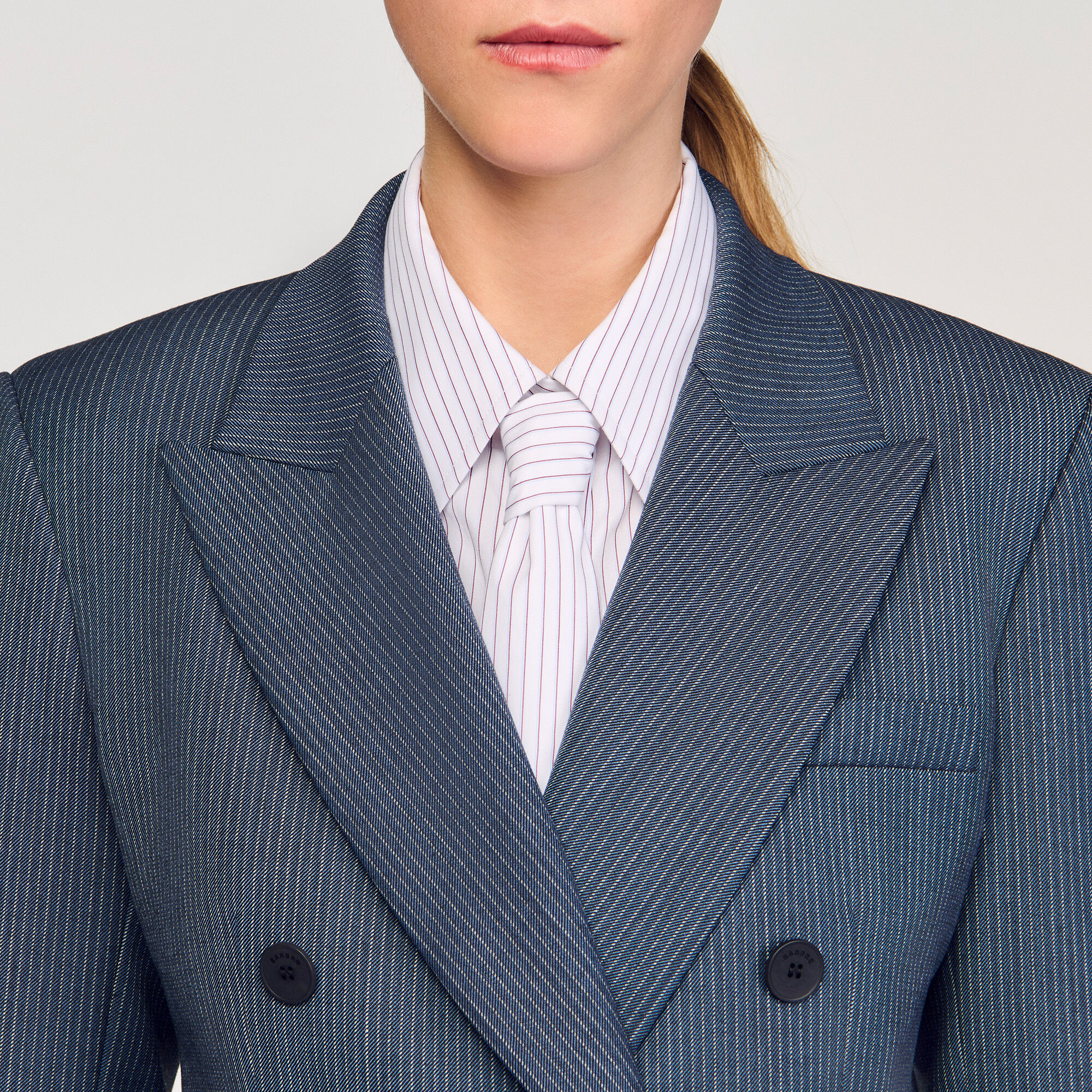 Striped tailored jacket