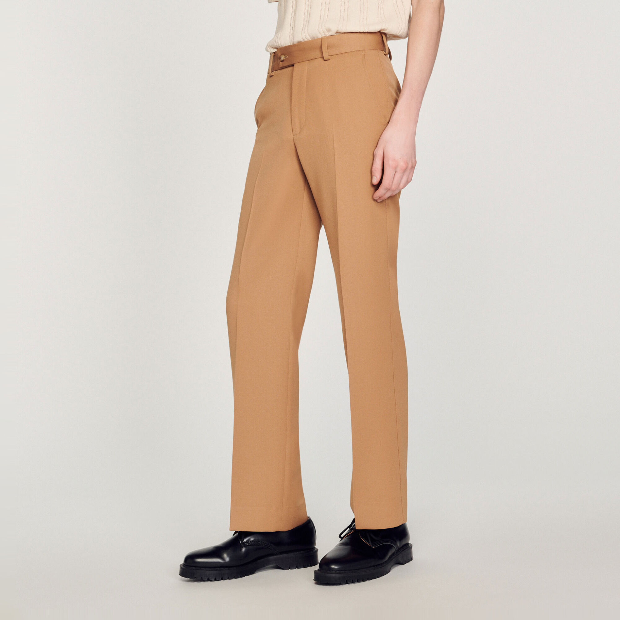 Wool blend trousers
