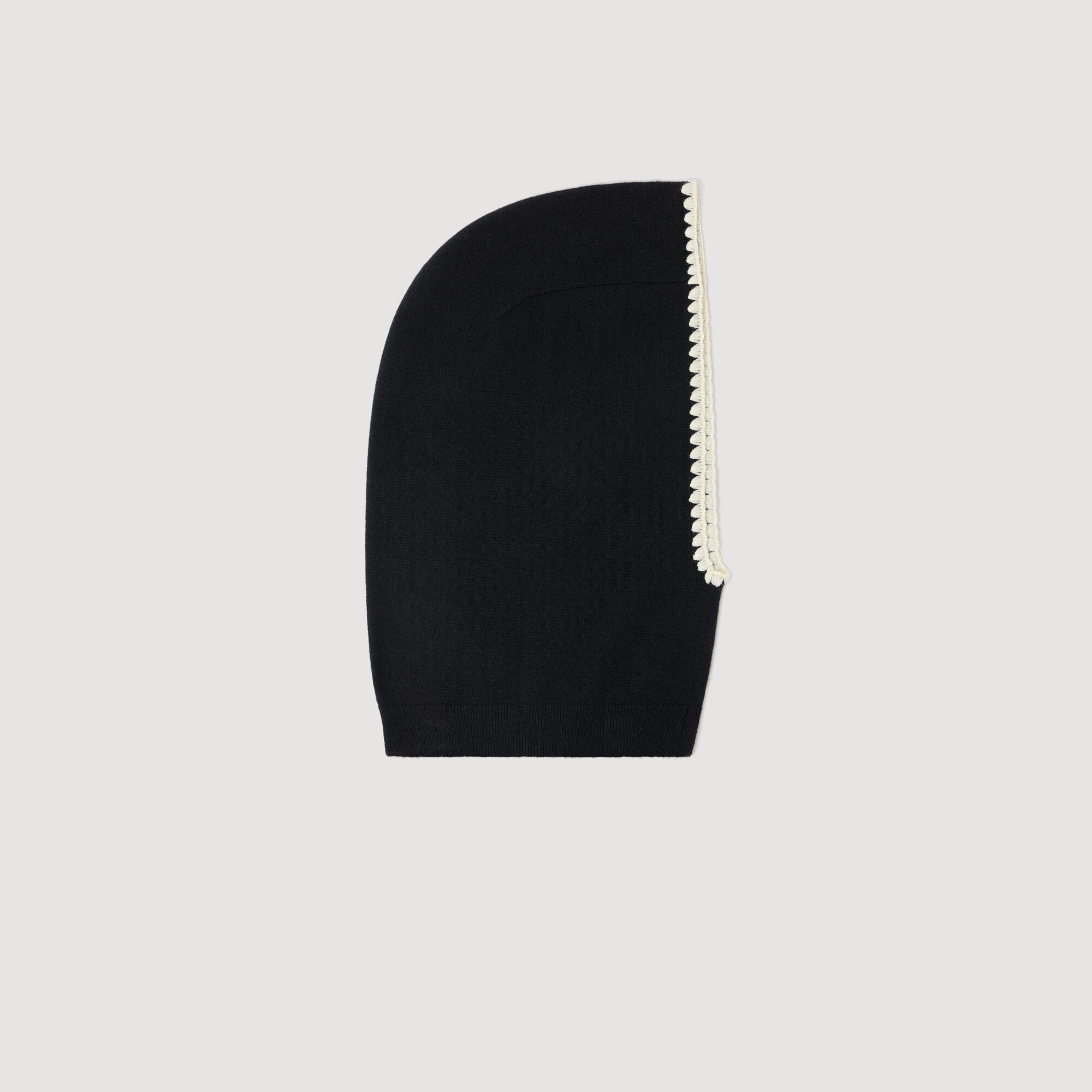 Ribbed knit balaclava