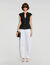 Buttoned peplum top