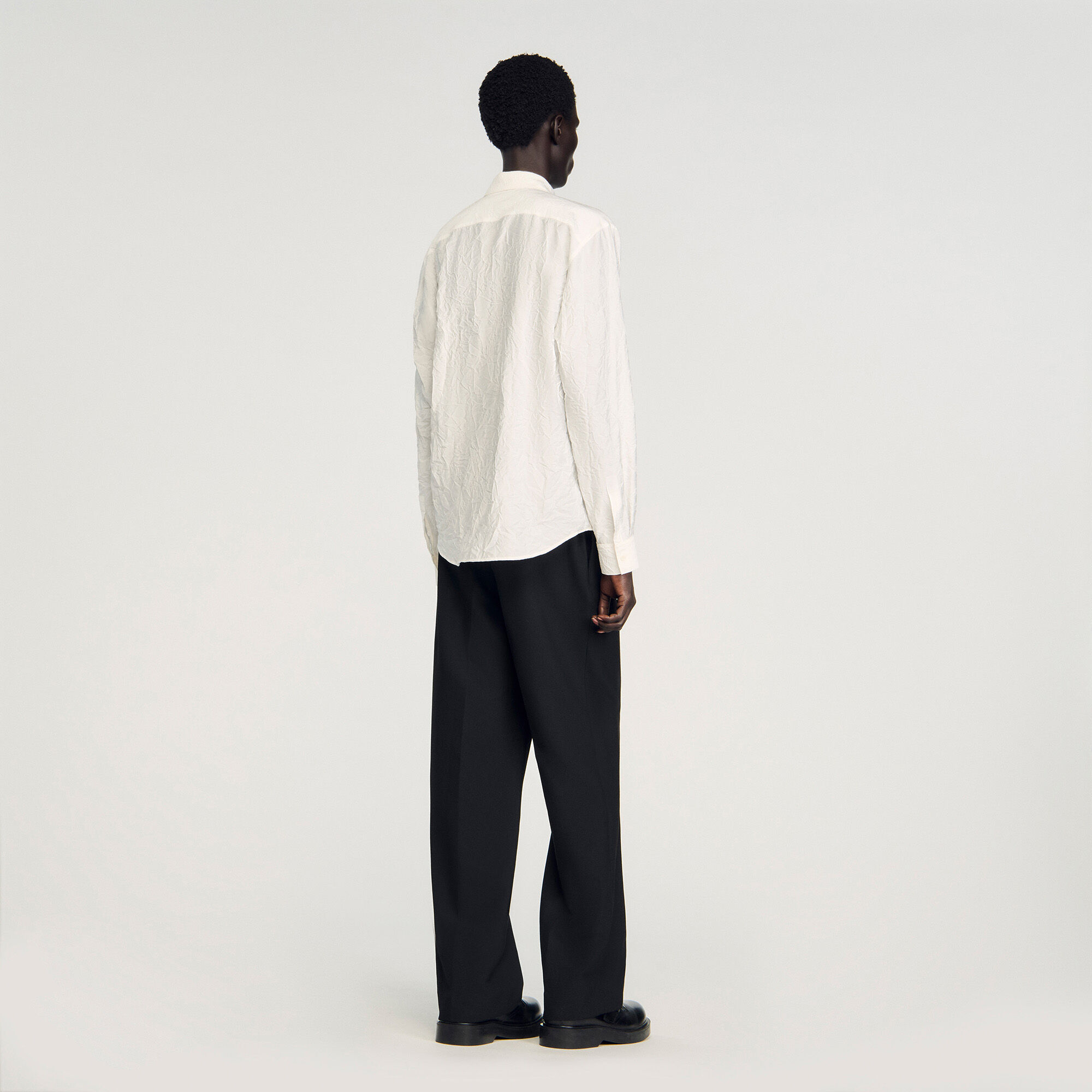 Crinkled effect shirt