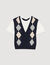 Argyle layered effect jumper