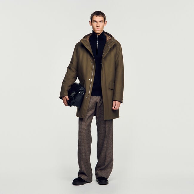 Wool and cashmere parka - Men | Sandro