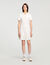 Short knit dress with polo neck