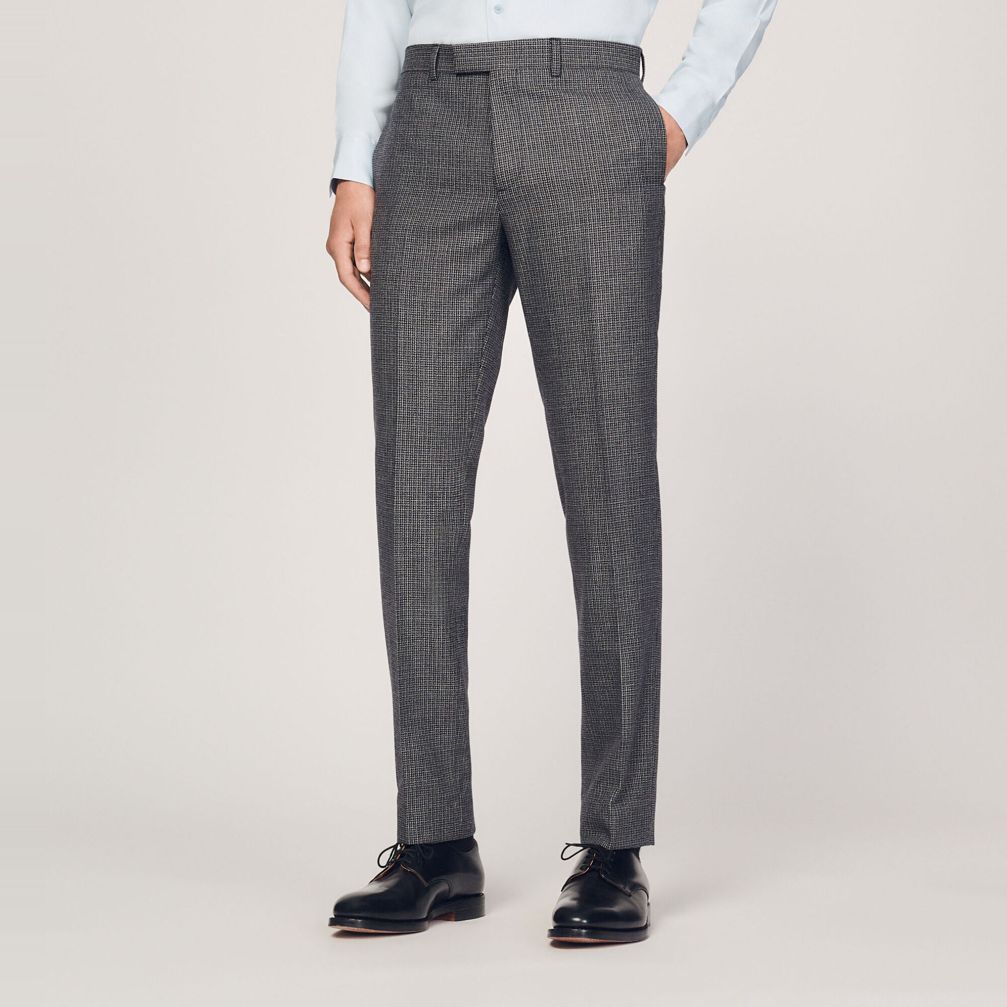 Virgin wool suit trousers