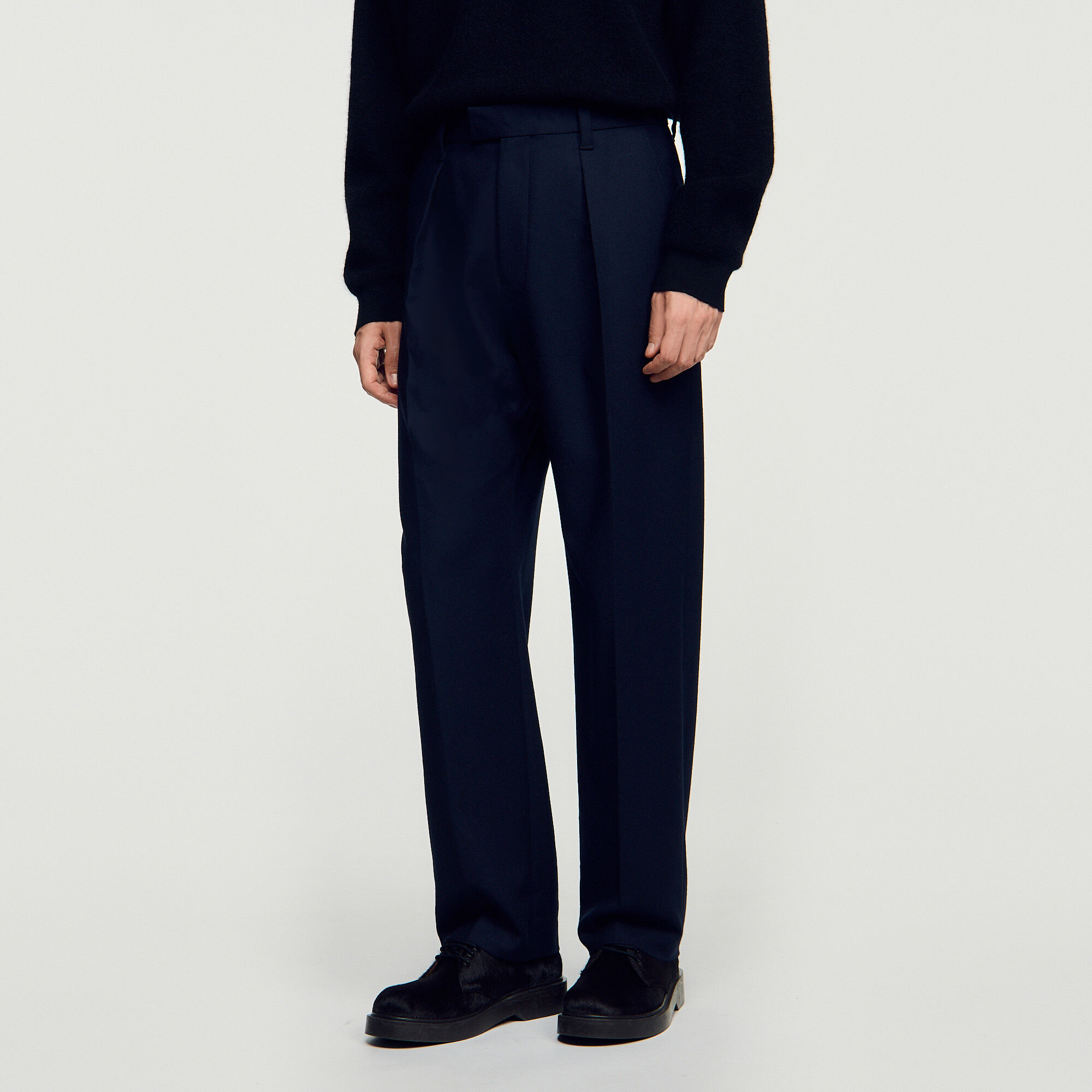 Wide-leg wool trousers - Men | Sandro