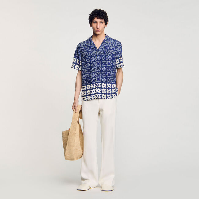 Floral motif shirt