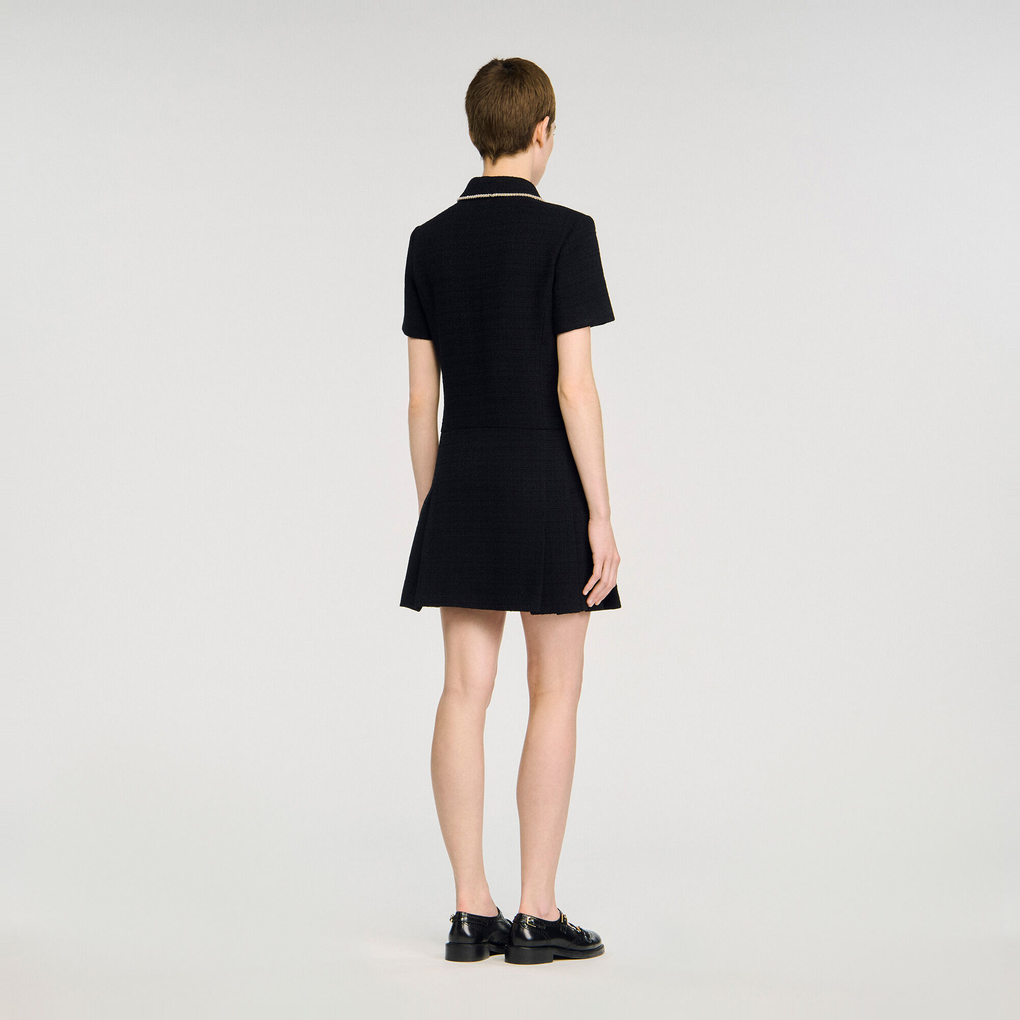 Short buttoned tweed dress - Women | Sandro