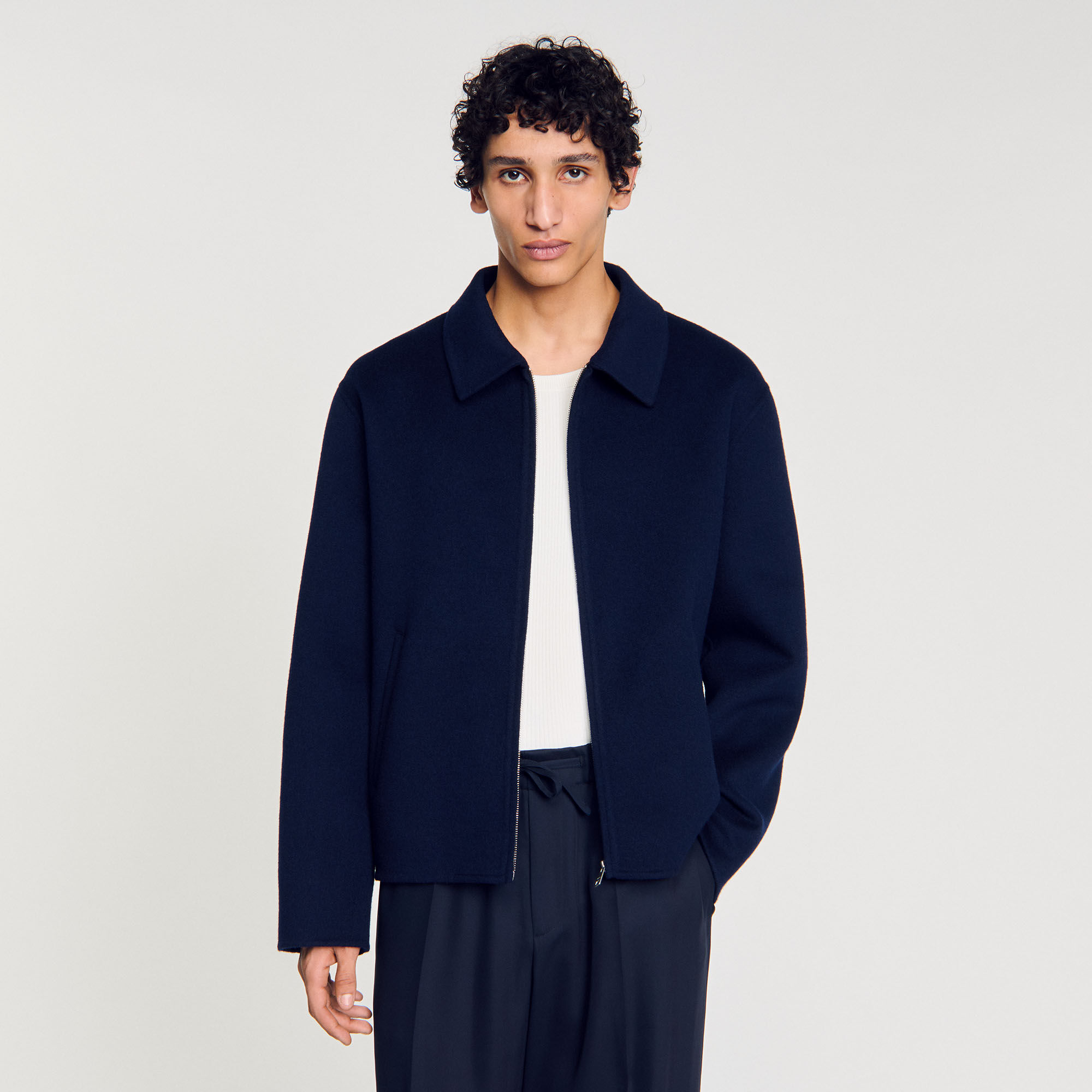 Double-faced wool jacket