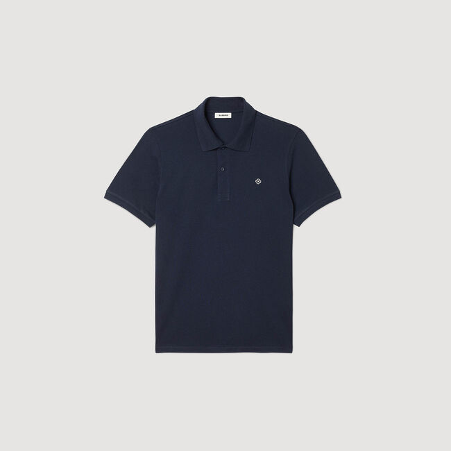 Polo shirt with Square Cross patch