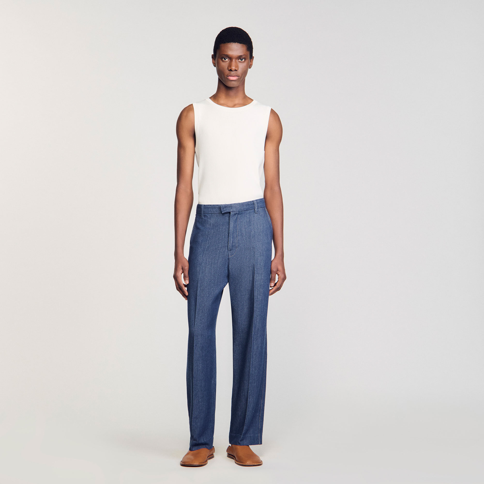 Chambray trousers