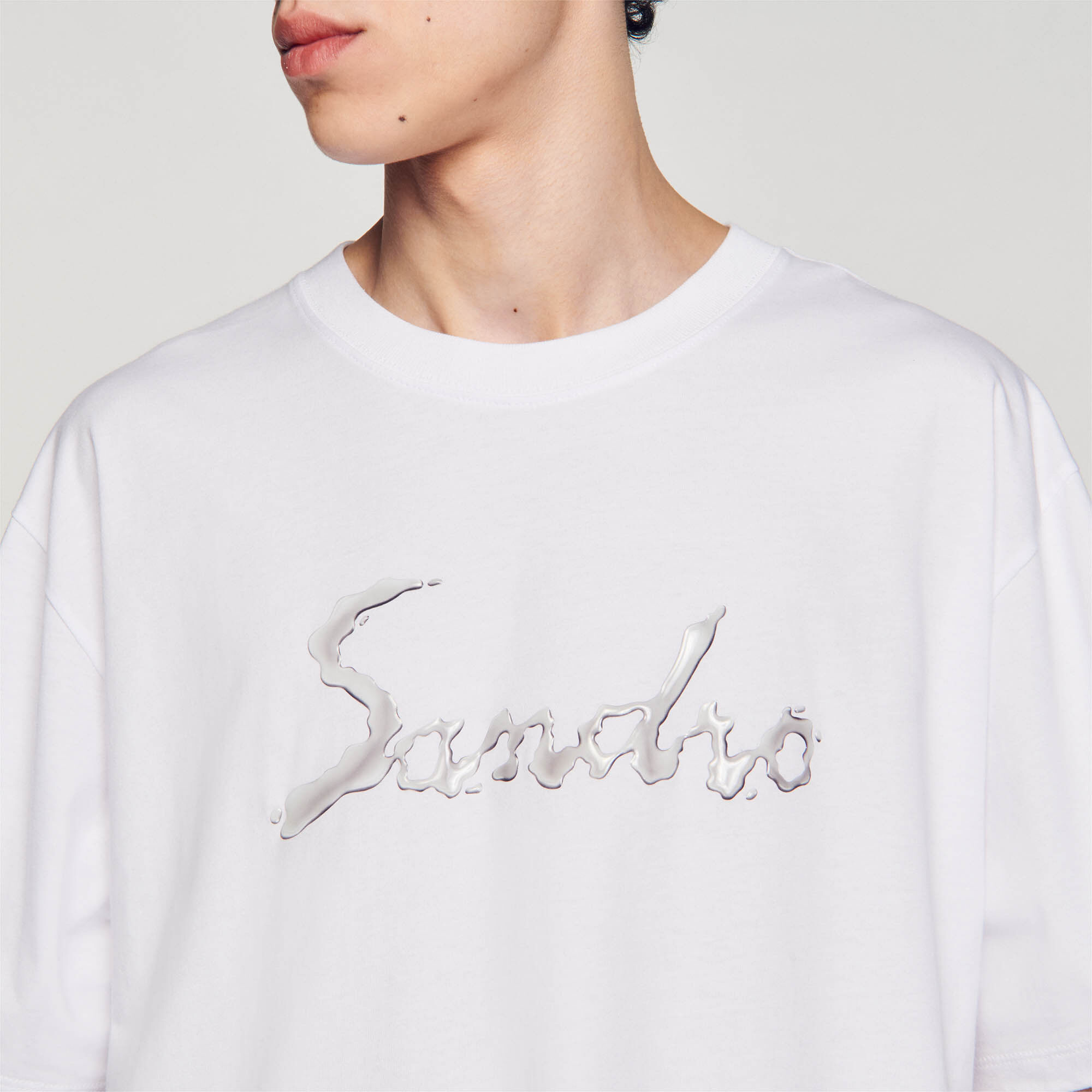 Oversized cotton T-shirt - Men | Sandro