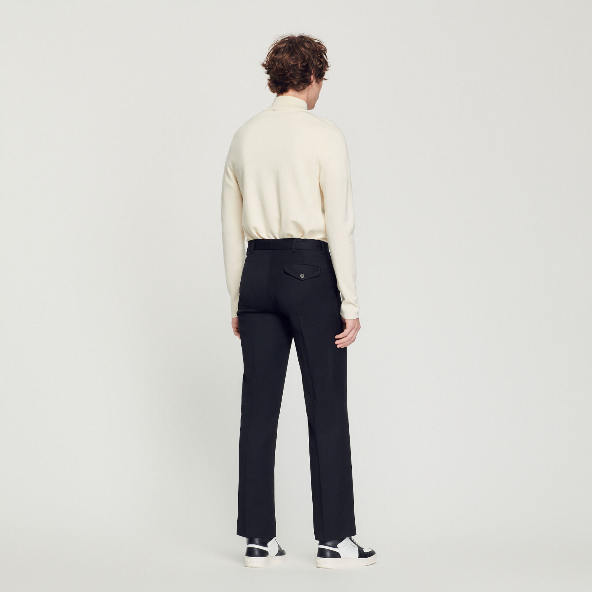 Wide-leg suit trousers