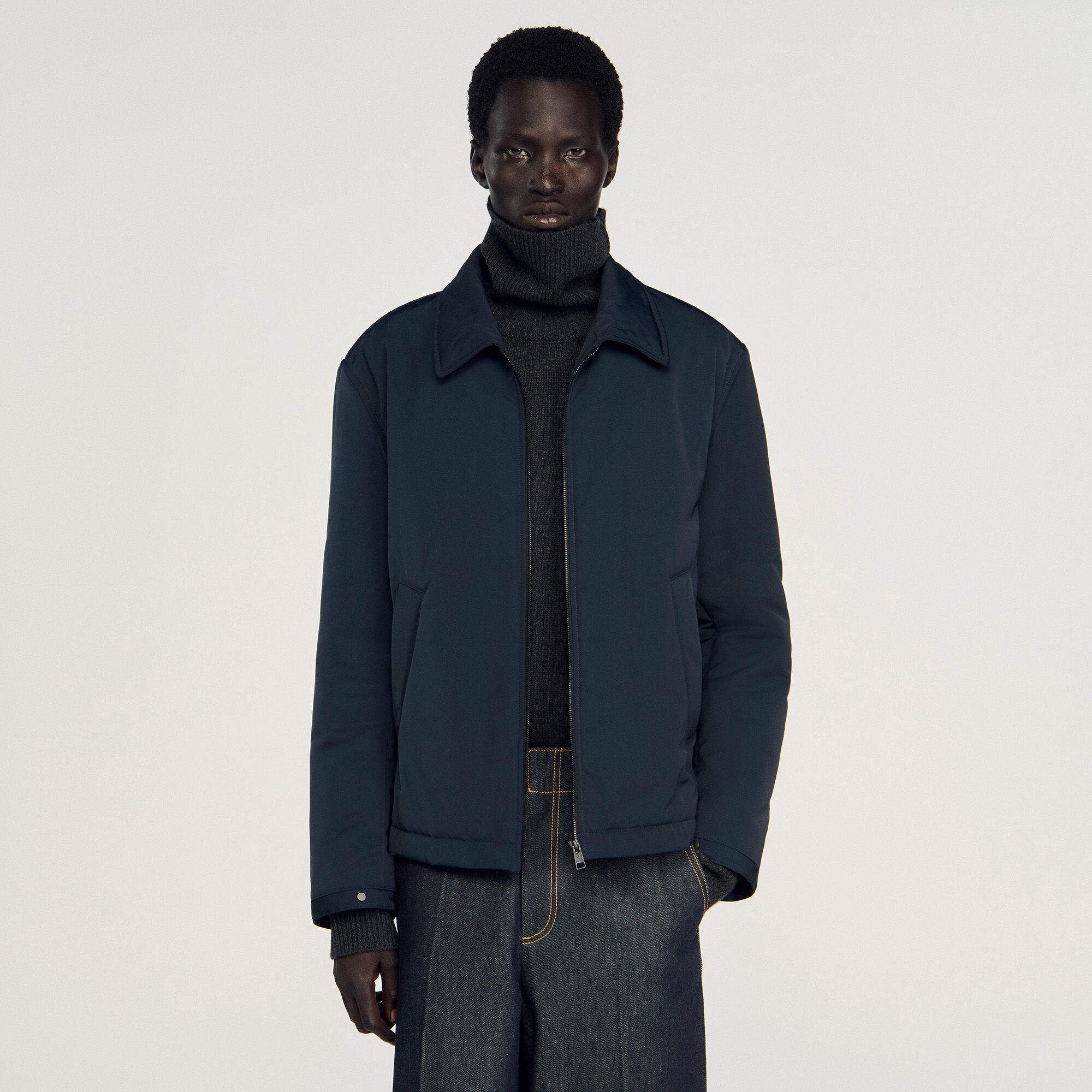 Quilted zip jacket