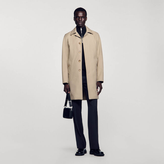 Waterproof technical fabric coat