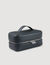 Toilet bag in grained fabric