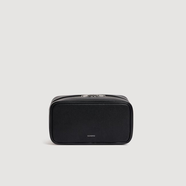 Reconstituted leather pouch - Men | Sandro