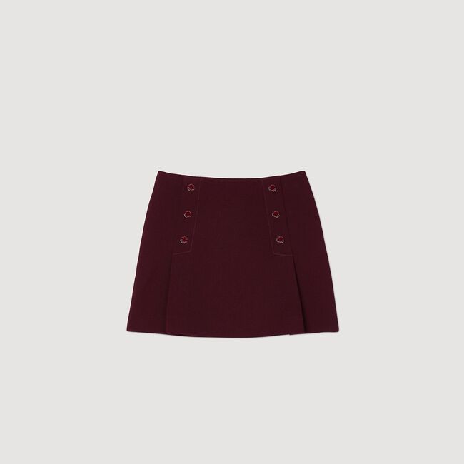 Short skirt with press studs