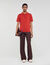 Short-sleeve knitted polo shirt