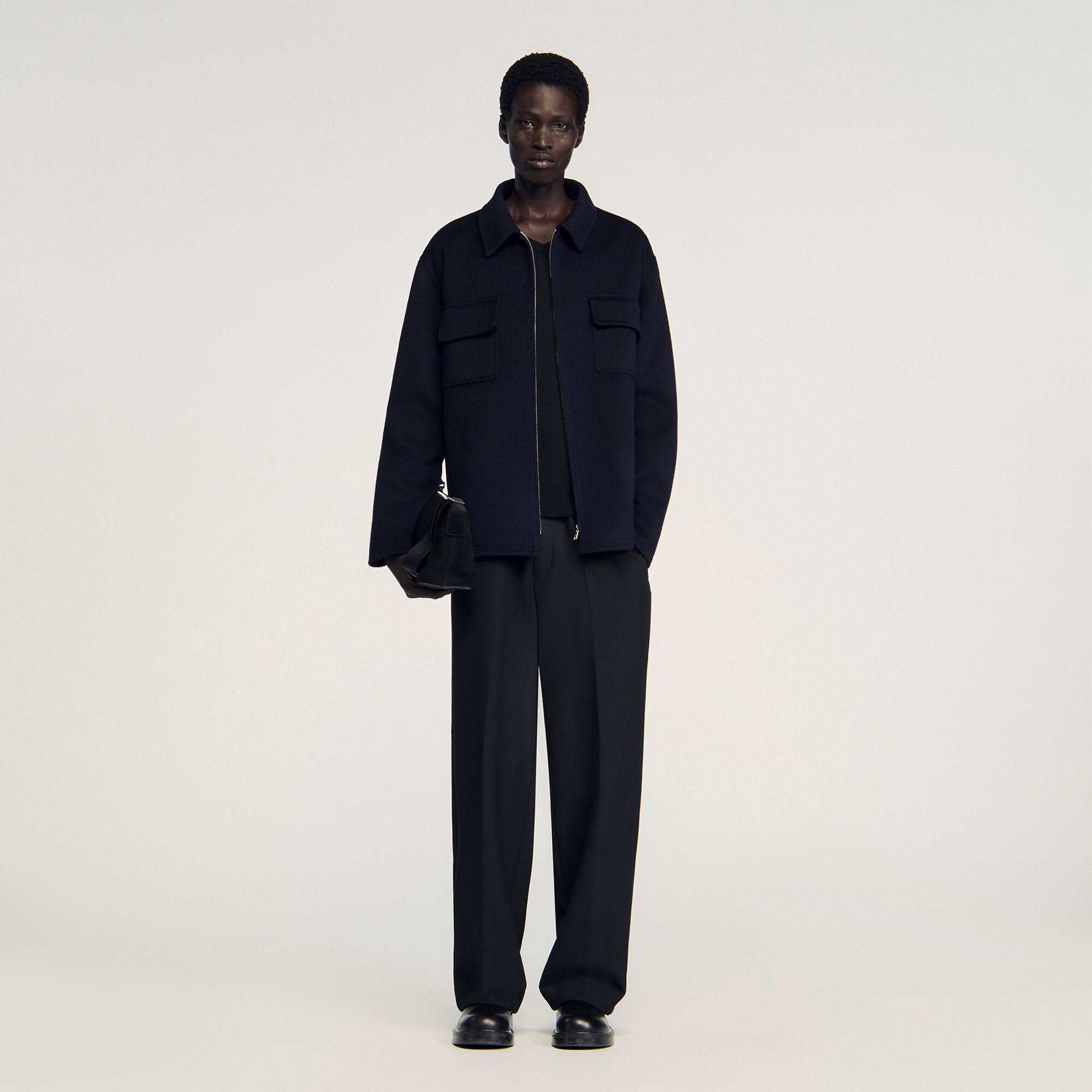 Zipped overshirt
