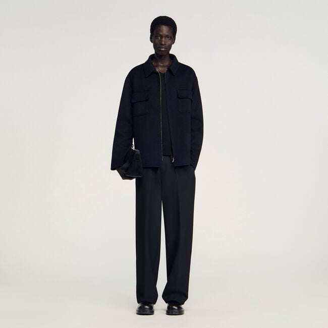 Zipped overshirt