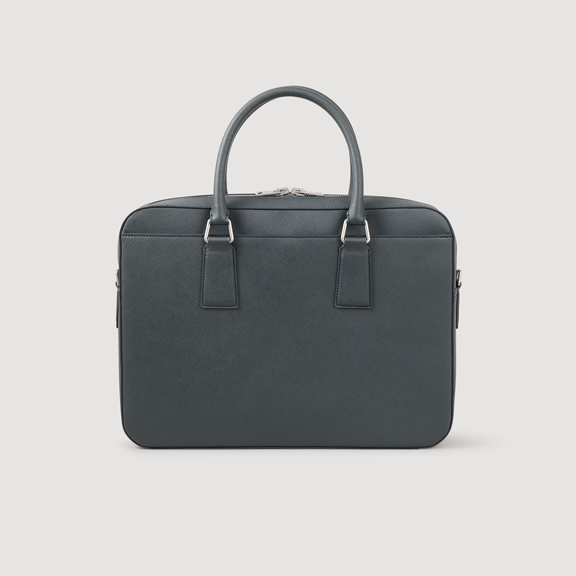 Reconstituted leather briefcase
