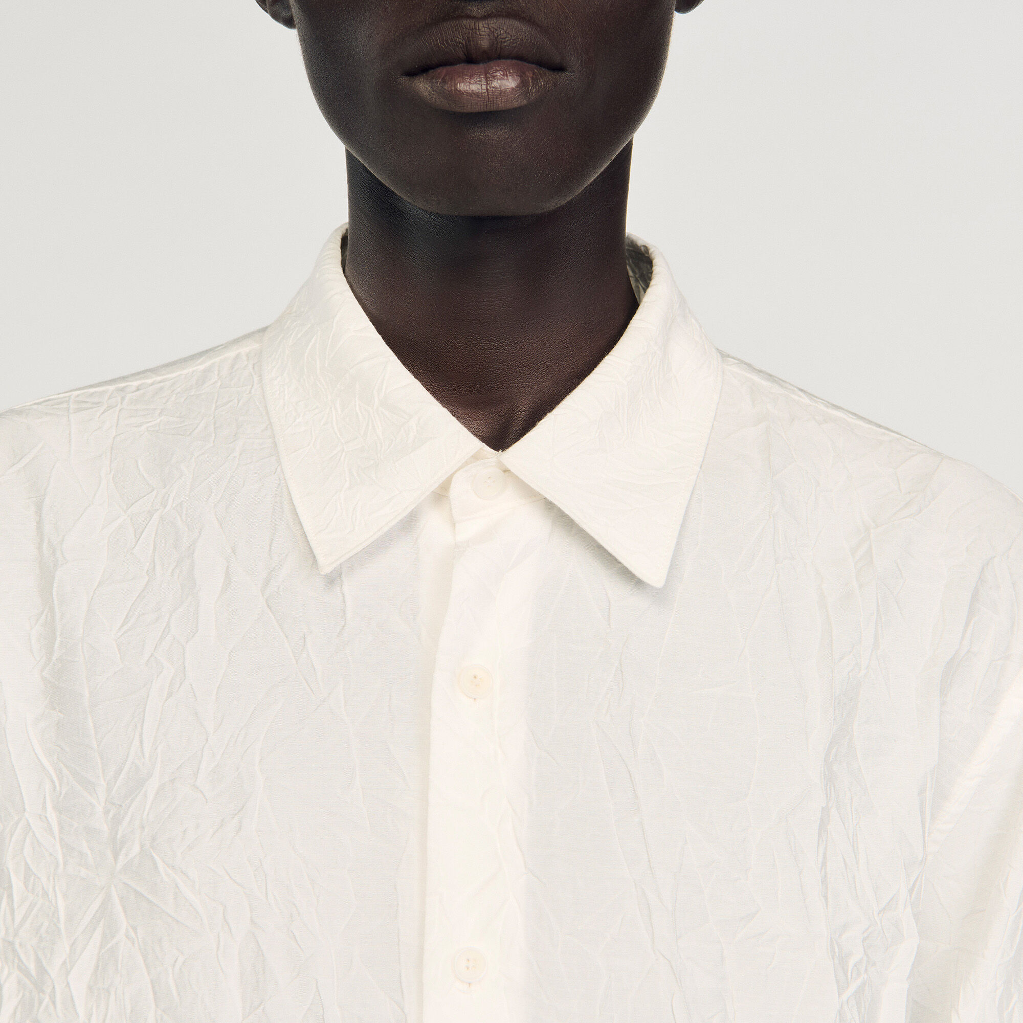 Crinkled effect shirt