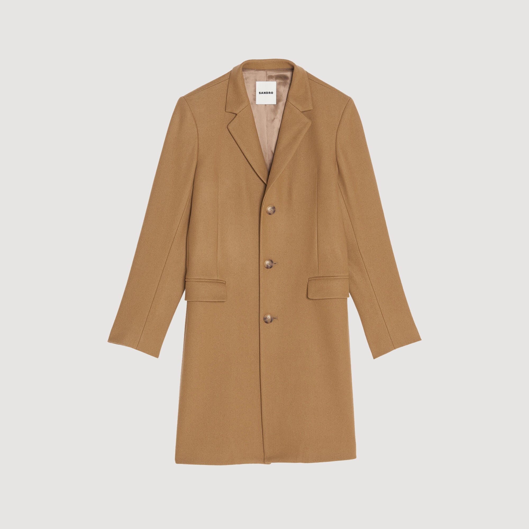 Wool and cashmere coat - Men | Sandro