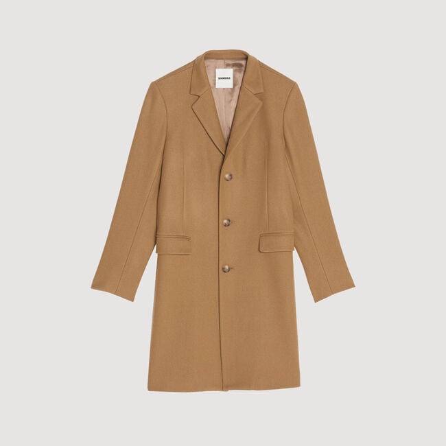 Wool and cashmere coat - Men | Sandro