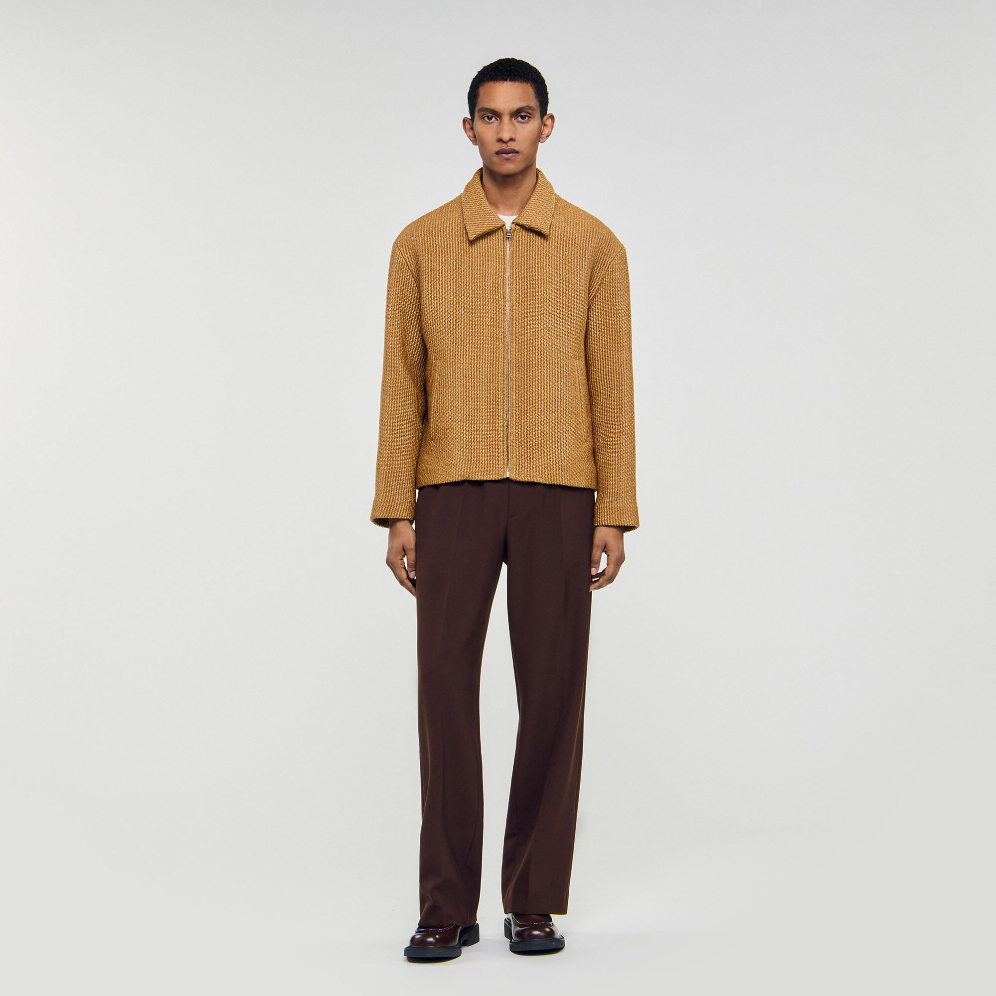 Woven raffia jacket