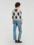 Rhinestone Argyle jumper - Women | Sandro