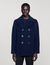Straight-fit wool-blend coat