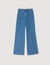 Wide-leg high-rise jeans